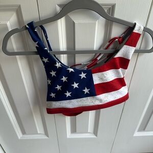 American Flag Sports Bra